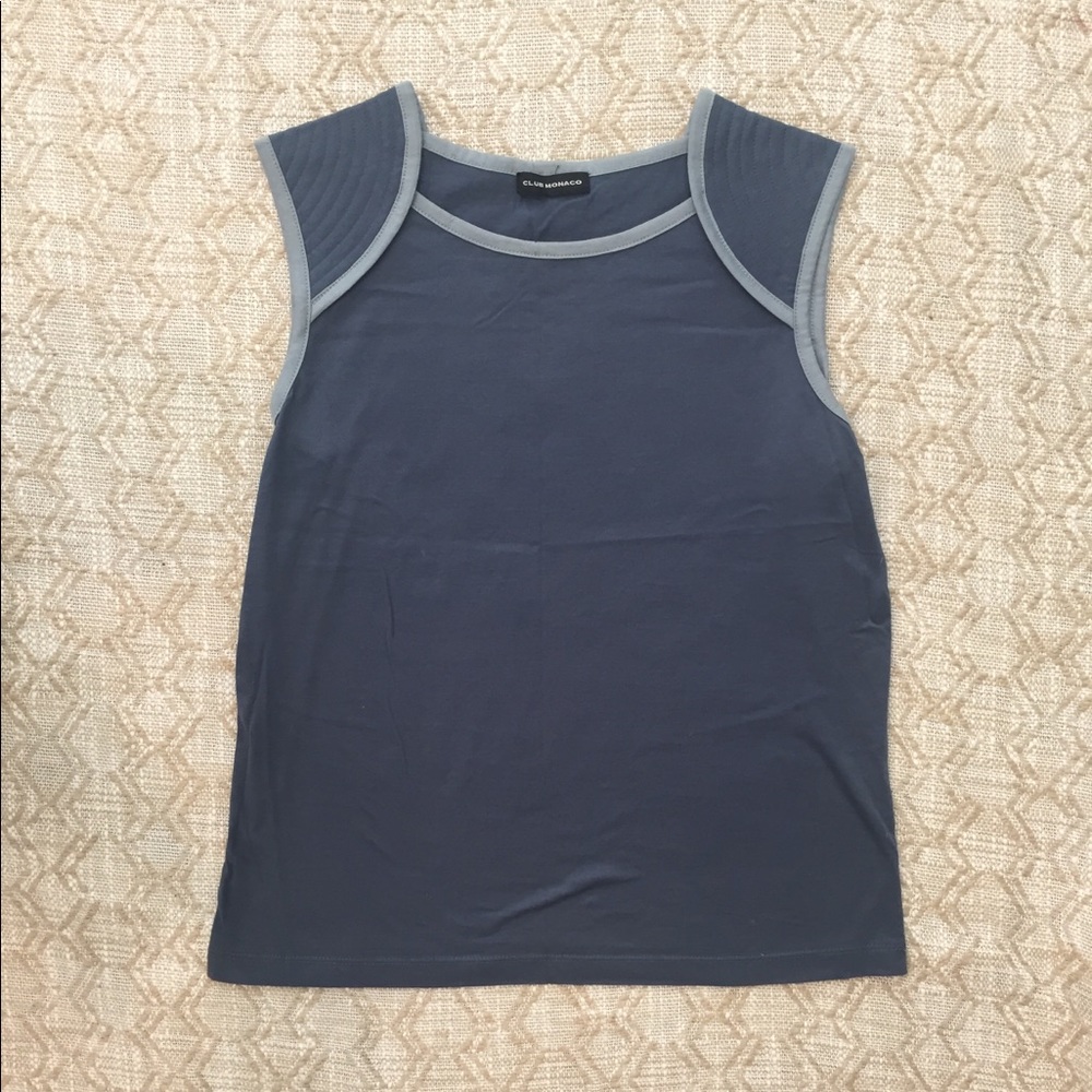 Club Monaco blue sleeveless elly tank top Small S